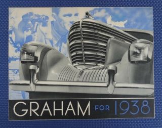 1938 Graham Supercharger Sedan & Coupe Automobile Sales Brochure -