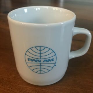 Vintage 1970s Pan Am Airlines Coffee Mug