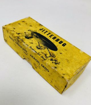 Vintage Jitterbug Fishing Lure Box Only Fred Arbogast Early Cd21