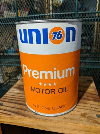 Vintage Union 76 Premium Motor Oil 1 Quart Can