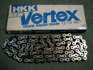 Japan Hkk Vertex Track Racing Chain Njs Certified Keirin Vintage