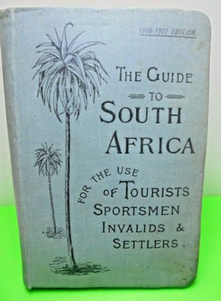 Union Castle Line South Africa 1906 / 7 Tourists Guide Book Advertising Maps