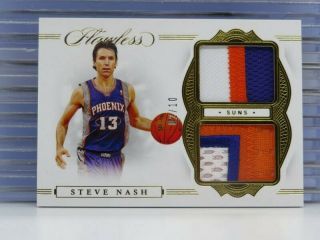 2019 - 20 Flawless Steve Nash Dual Game Patch 02/10 Suns Y34