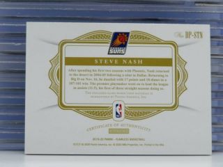 2019 - 20 Flawless Steve Nash Dual Game Patch 02/10 Suns Y34 2