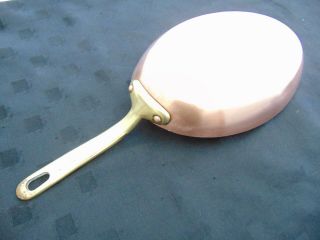 E.  Dehillerin Antique Vintage French Copper Oval Fish Frying Pan - Bronze Handle