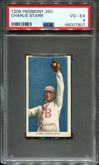 1909 - 11 T206 Charlie Starr Psa 4 Boston Nat 