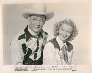Home In Oklahoma Roy Rogers Dale Evans Vintage Photo