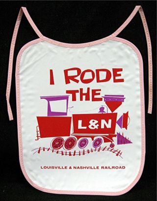 Old Louisville & Nashville Railroad Kids Adv Bib L&n Railroad Giveaway ??
