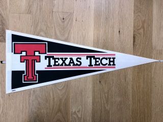 Texas Tech Red Raiders Vintage Felt Pennant,  12 " X 30 ",  Big 12 Ncaa