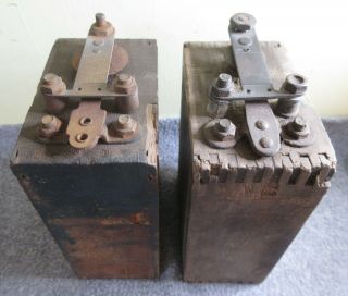 Two Antique Model T Buzz Ignition Coils Ford Kw