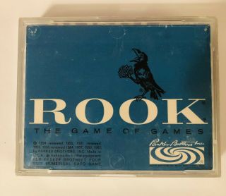 Vintage 1963 ROOK Card Game by Parker Brothers The Game Of Games 57 Cards Book 3