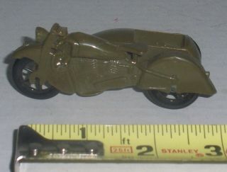 VINTAGE PYRO 1940 ' s STYLE US ARMY MILITITARY H.  D.  INDIAN MOTORCYCLE W/SIDECAR 2