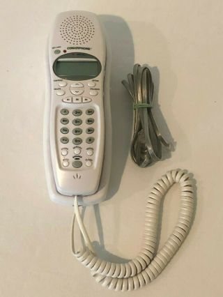 Conair Phone White Slim Design Telephone Fx3200w Caller Id Speaker Phone Vintage