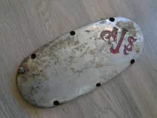 Vintage Ajs Matchless British Motor Cycle Side Engine Timing Gear Cover