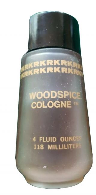 Vintage Rk Redken Woodspice Cologne 4 Fluid Ounces 65 To 75 Full