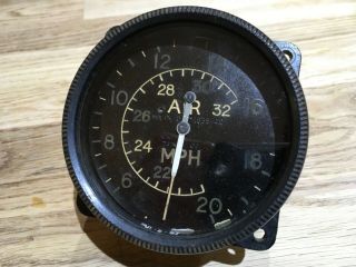 Ww2 Raf Aircraft Mkixd Airspeed Indicator 6a/415 Dated 1940