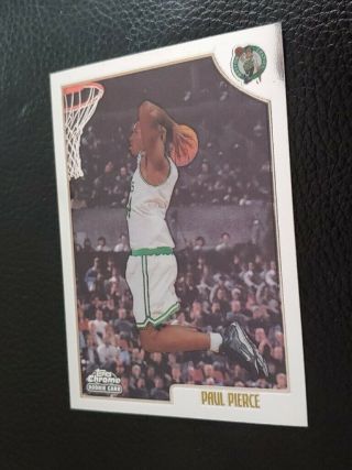 1998 - 99 Topps Chrome Paul Pierce Rookie 135 Hof Rc Boston Celtics.  Hot