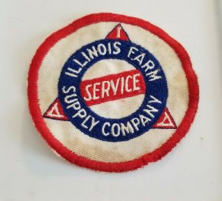 Vintage Uniform Patch - Illinois Farm Supply Company Service - Feed Seed Oil Gas