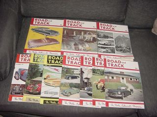Road & Track 21 Issues 1950 - 1954
