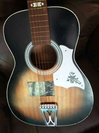 Vintage - Sears/harmony/stella Acoustic Guitar,  Steel Reinforced Neck,