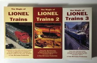 The Magic Of Lionel Trains Volumes 1 - 3 Vhs Box Set - Model Toy Hobby