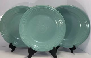 Vintage Post86 Fiestaware Sea Mist Green Dinner Plates Set/3 - 10 1/4”