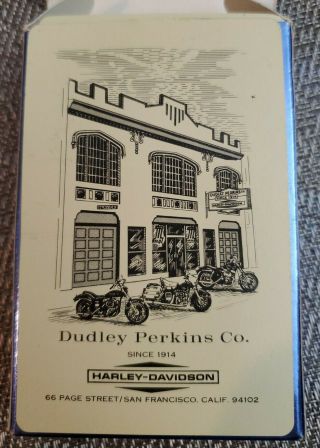 Vintage Harley Davidson Playing Cards Dudley Perkins Co.  Sf By Brown & Bigelow