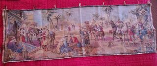 Vintage Arabian Tapestry Wall Hanging Runner 54x18 Middle Eastern Marketplace