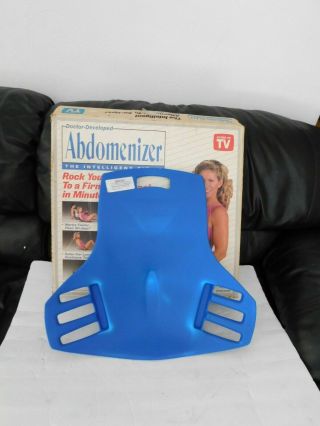Vintage 1989 Fitness Quest Abdomenizer With Orginal Box And Instructions.