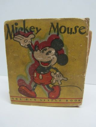 Vintage Big Little Book Walt Disney Cartoon Mickey Mouse 1933
