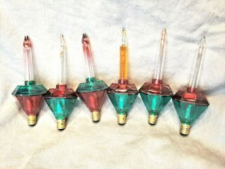 6 Vintage Christmas Bubble Lights; Parts And Repair Fast