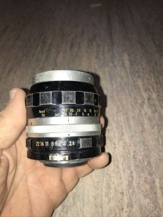 Nikon Nikkor P Auto 105mm F2.  5 Lens - Vintage Lens