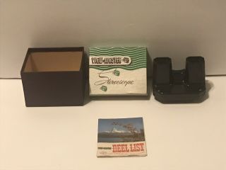 Vtg Sawyers View - Master Bakelite Model F Lighted Stereo Viewer In Orig Box
