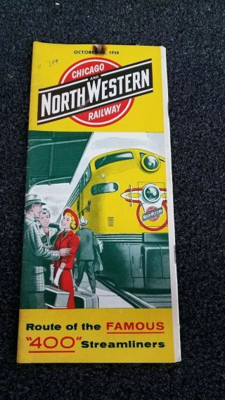 Vintage Chicago And North Western Railway - Route Of The Famous 400 Streamliners