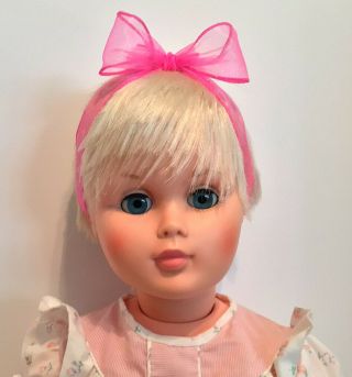 Vintage Uneeda Playpal Type Clone Doll High Color 32” Adorable