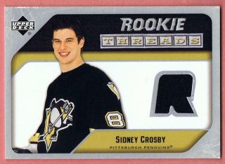 2005 - 06 Upper Deck Sidney Crosby Rookie Threads Jersey Rt - Sc Rc Ud 05 - 06