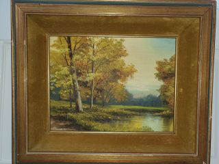 Vintage Oil Painting Signed Watts Framed 18 " X 15 "
