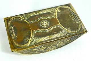 Antique Victorian Ink Blotter In Brass,  Design