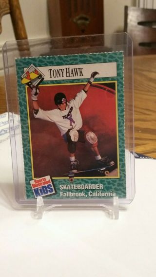 Tony Hawk 1990 Sports Illustrated For Kids Si Rookie Card Rc Skateboard