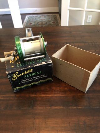 Vintage Bronson Green Hornet 2200 Level Winding Casting Reel Box Is Not A Match