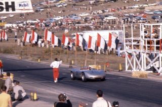 1963 35mm Slide.  Laguna Seca Richie Ginther In Otto Zipper 