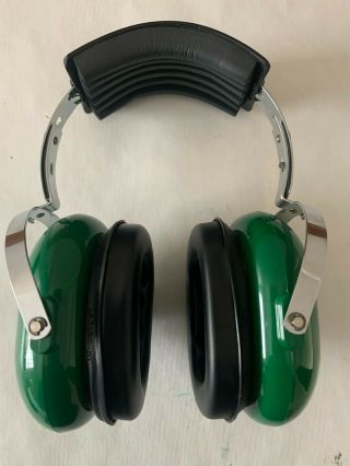 Vintage David Clark Straightaway Ear Hearing Protector Model 10a Green