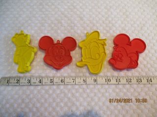 Vintage Disney Mickey Mouse,  Pooh And Donald Duck Cookie Cutters