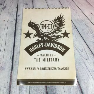 Harley Davidson Salutes The Military American Bombshell Large Prints Calendar