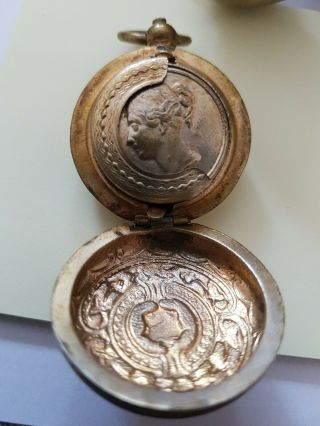 Antique Victorian Brass Sovereign Case Holder