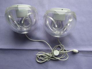 Vintage iMac Apple Speakers M6531 Clear Glass Globes Pro Speakers 2