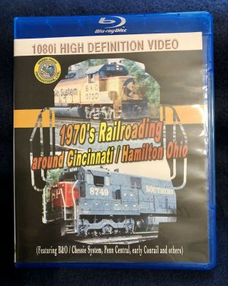1970s Railroading Around Cincinnati/hamilton - B&o Chessie Pc Green Frog Blu - Ray