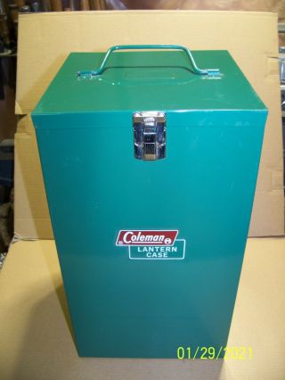 Vintage Coleman Metal Carrying Case Model 635 - 300 -