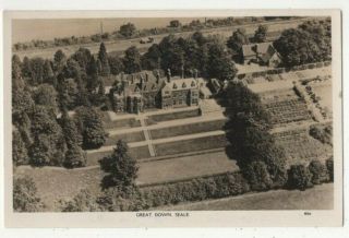 Seale Great Down Surrey Vintage Aerial View Rp Postcard 333c