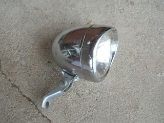 Vintage Bicycle Headlight Battery Operated 2 Bulb